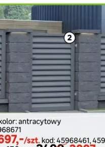 Furtka Kreta 90x150 cm prawa Polbram antracyt