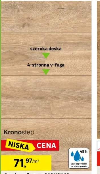 Panele podłogowe laminowane wodoodporne AC6 10 mm Kronostep XL Dąb Yonas struktura naturalnego drewna