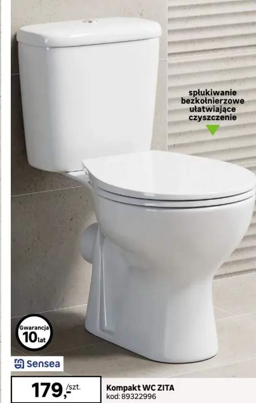 WC kompakt poziomy Zita Sensea