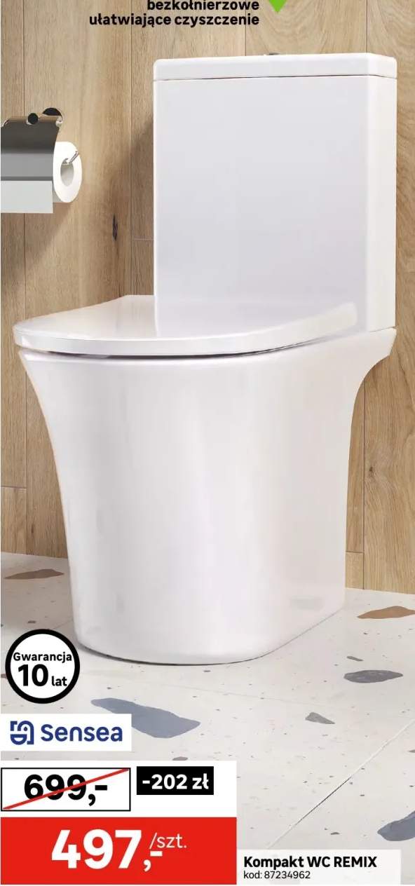 WC kompakt poziomy Remix Sensea