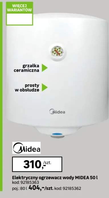 Elektryczny akumulacyjny podgrzewacz wody  50 l MIDEA
