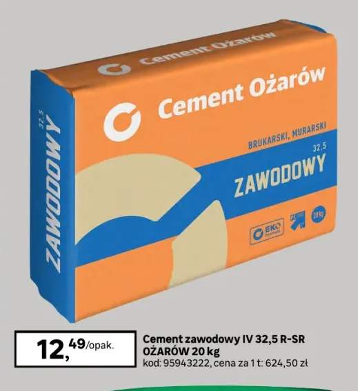 Cement ZAWODOWY IV 32,5 R-SR OZAROW 20KG