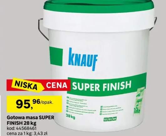 Gotowa masa szpachlowa Super Finish 28 kg Knauf