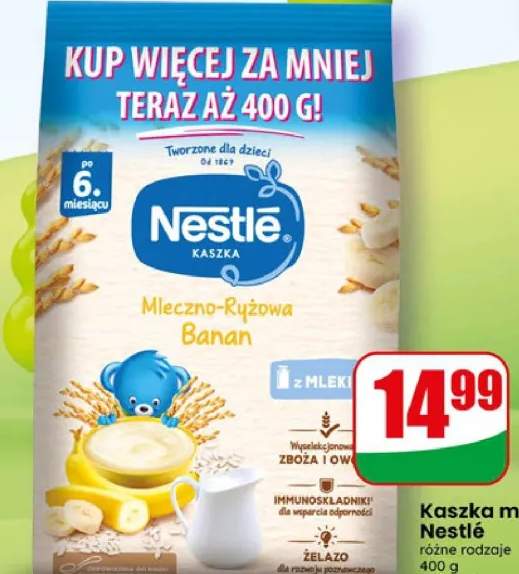 Kaszka mleczno-ryżowa banan