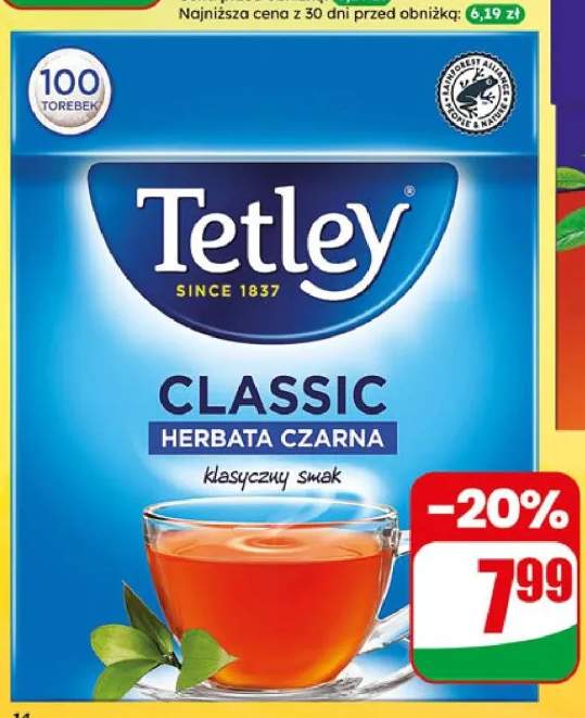 Herbata czarna ekspresowa Classic Tetley