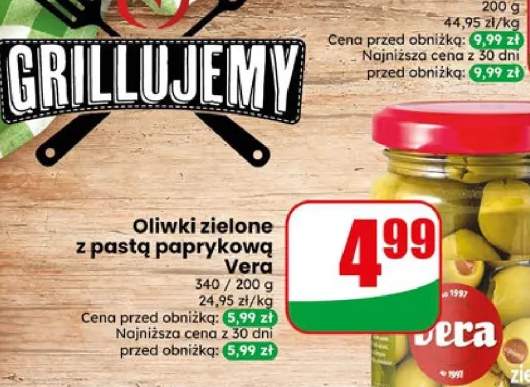 Oliwki zielone z pastą paprykową Vera