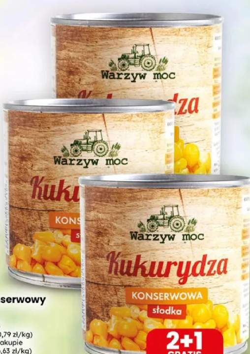 Kukurydza konserwowa słodka Warzyw Moc