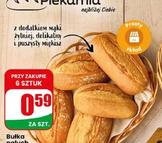 Bułka paluch pszenny śniadaniowy