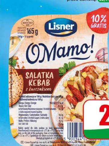 Sałatka kebab z kurczakiem Lisner