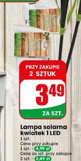 Lampa solarna kwiatek 1 LED 1szt.