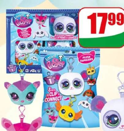 Zawieszka Littlest Pet Shop w saszetce różne wzory 1szt.