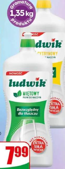 Płyn do mycia naczyń Ludwik miętowy 1,35kg