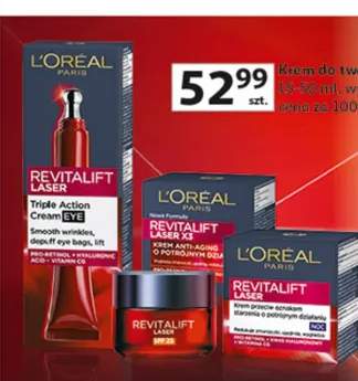 Krem do twarzy lub pod oczy Revitalift