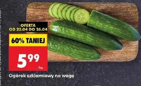 Ogórek szklarniowy na wagę