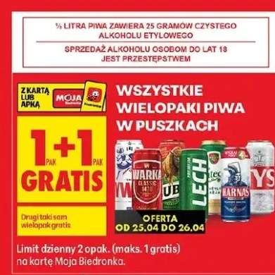 Wielopaki piwa w puszkach