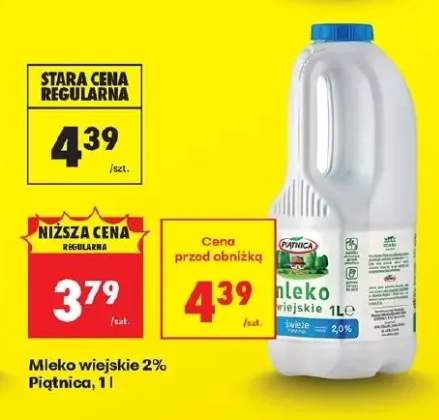 Mleko wiejskie 2% Piątnica