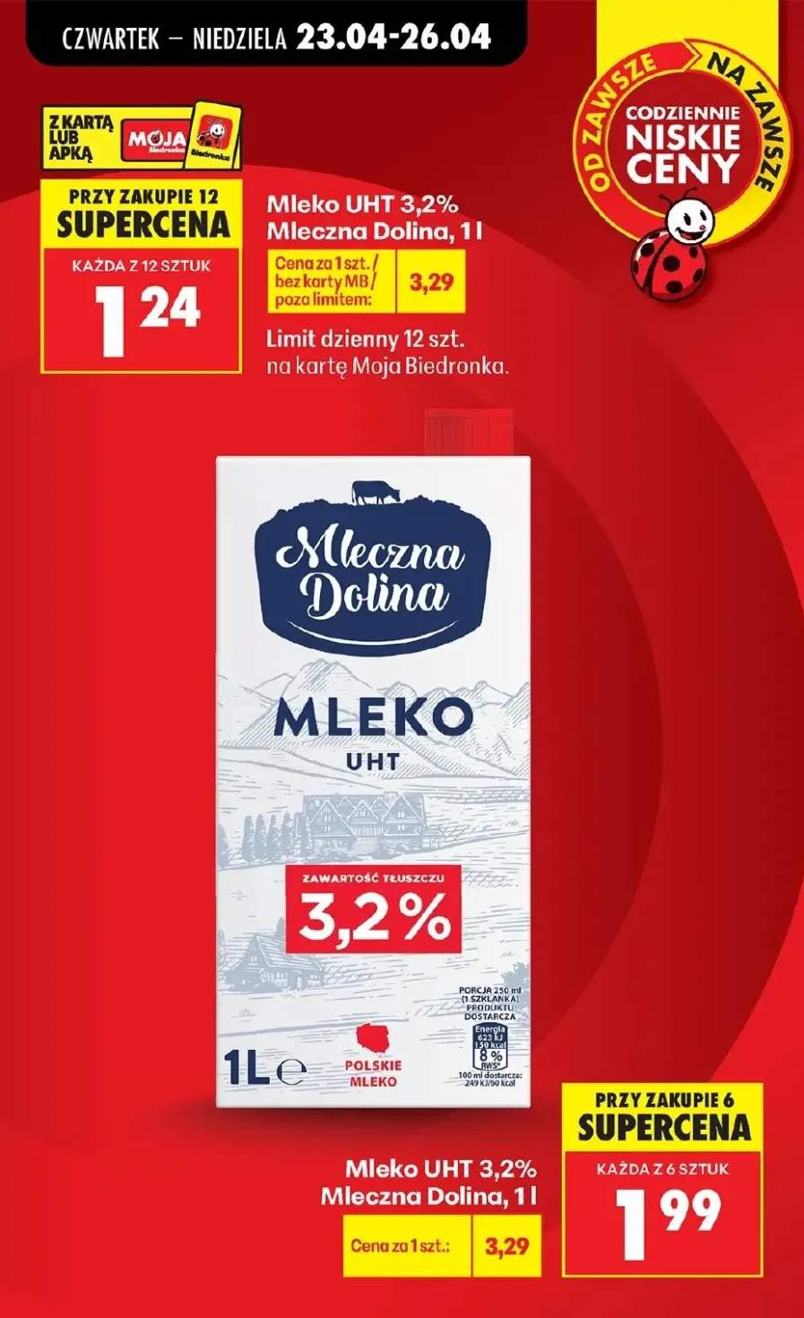 Mleko UHT 3,2% Mleczna Dolina