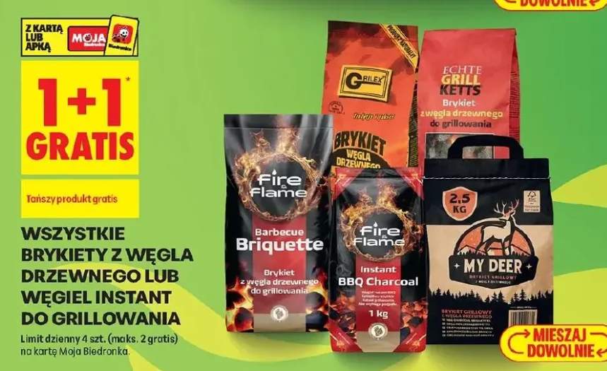 Brykiet z węgla drzewnego do grillowania Fire & Flame Barbecue Briquette