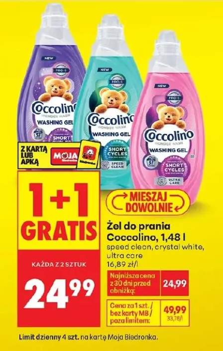 Żel do prania Coccolino Wonder Wash speed clean
