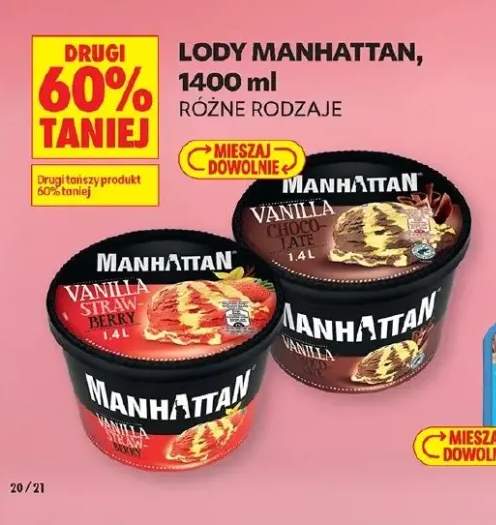 Lody Manhattan Vanilla Strawberry