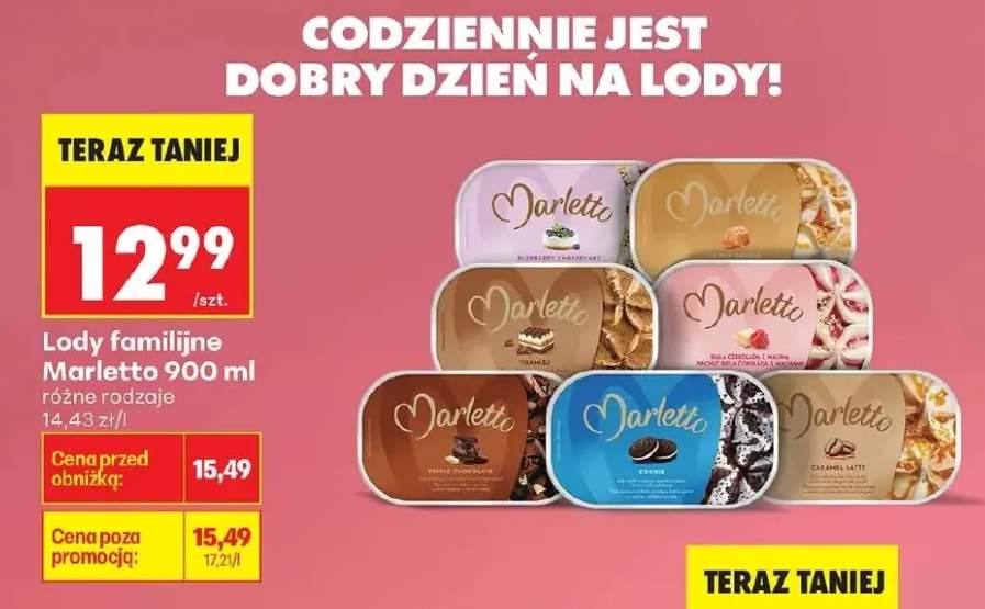 Lody familijne Marletto Blueberry Cheesecake