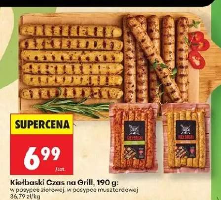 Kiełbaski Czas na Grill w posypce ziołowej