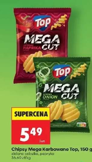 Chipsy Mega Karbowane Top zielona cebulka