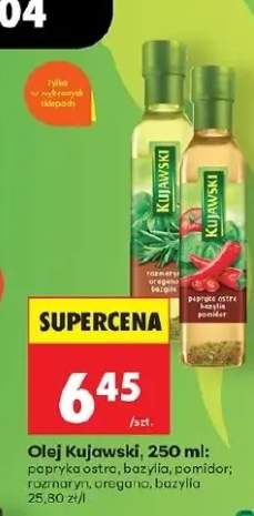 Olej Kujawski papryka ostra bazylia pomidor