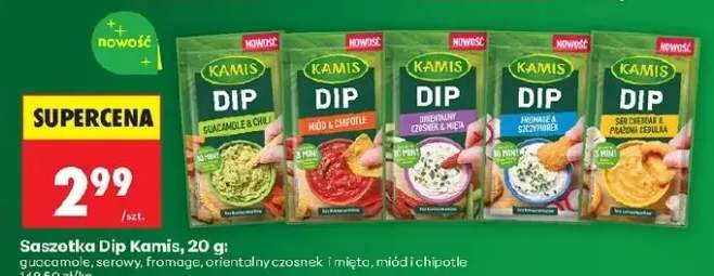 Saszetka Dip Kamis guacamole & chili