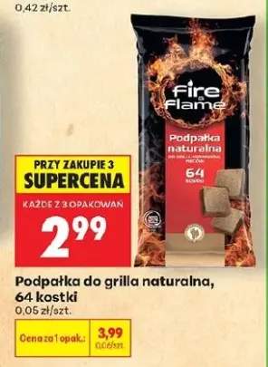 Podpałka do grilla naturalna Fire&Flame 64 kostki