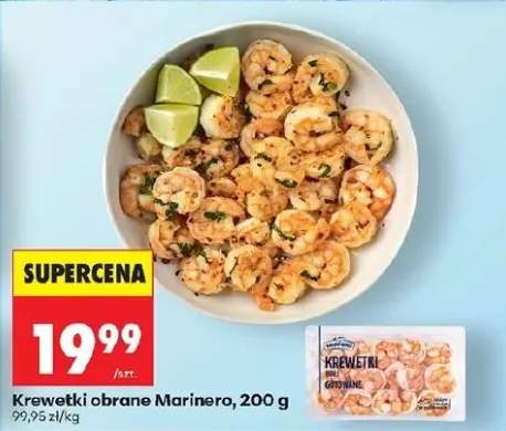 Krewetki obrane białe gotowane Marinero