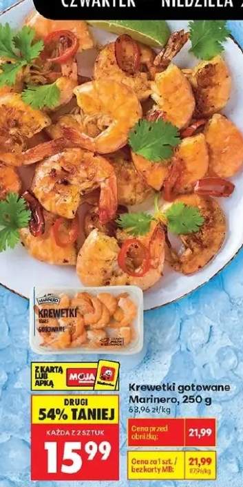 Krewetki gotowane białe Marinero