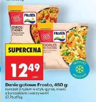 Danie gotowe Frosta kurczak z ryżem w stylu gyros