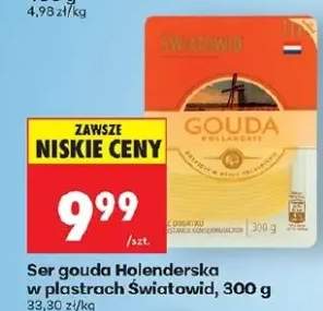 Ser gouda Holenderska w plastrach Światowid