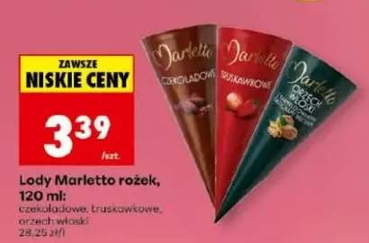 Lody Marletto rożek czekoladowe