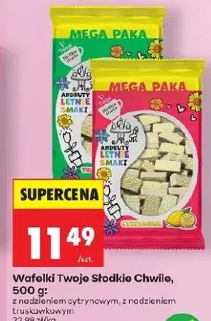 Wafelki Twoje Słodkie Chwile z nadzieniem truskawkowym