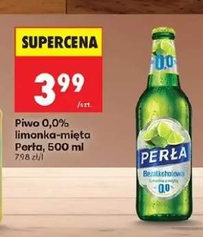 Piwo bezalkoholowe Perła limonka-mięta 0,0%