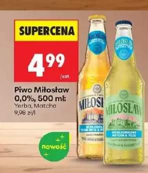 Piwo bezalkoholowe Miłosław 0,0% Yerba