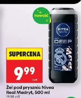 Żel pod prysznic Nivea Men Deep Clean Real Madryt 3in1