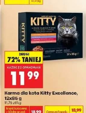 Karma dla kota Kitty Excellence kawałki szarpane w sosie