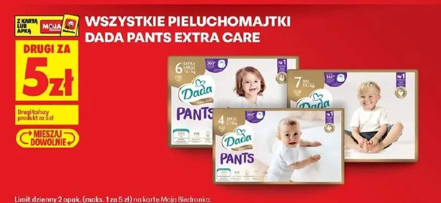 Pieluchomajtki Dada Pants Extra Care rozmiar 4 Maxi 8-15kg