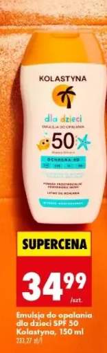 Emulsja do opalania dla dzieci SPF 50 Kolastyna