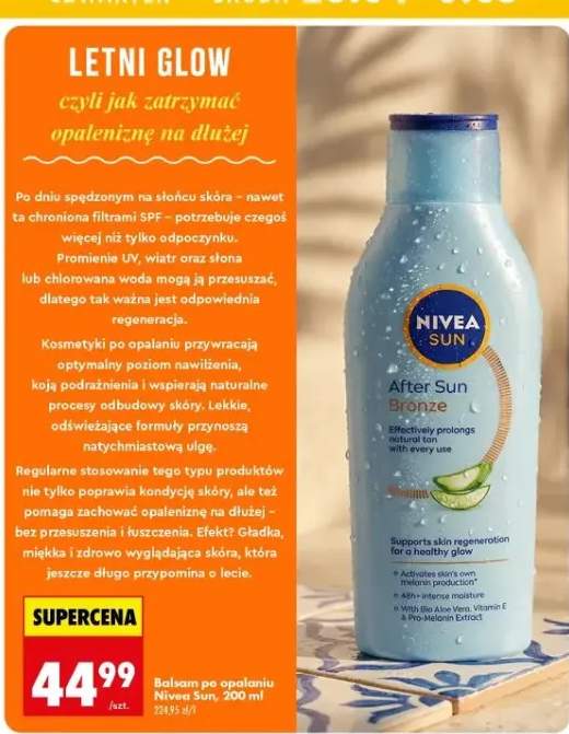 Balsam po opalaniu Nivea Sun After Sun Bronze