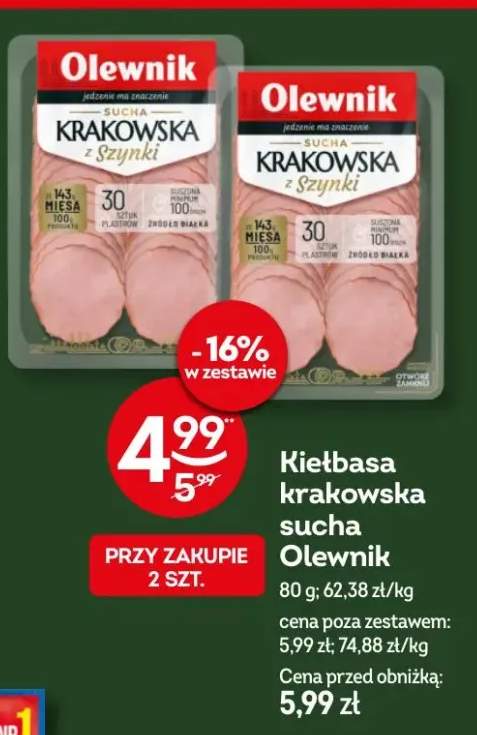 Kiełbasa krakowska sucha Olewnik