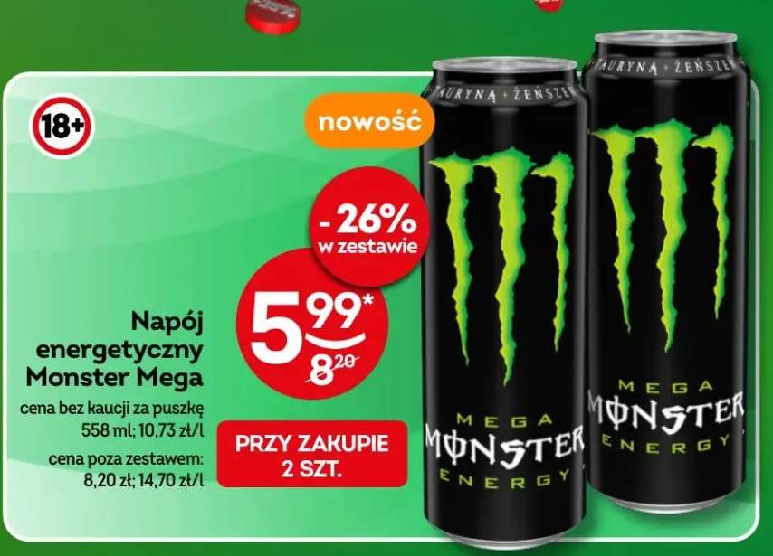 Napój energetyczny Monster Mega