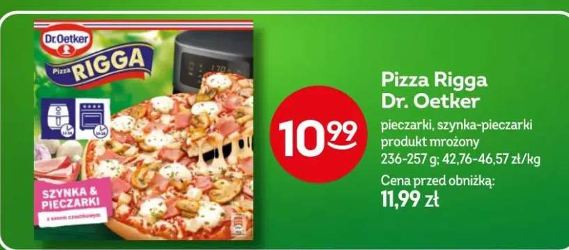 Pizza rigga pieczarki szynka-pieczarki produkt mrożony