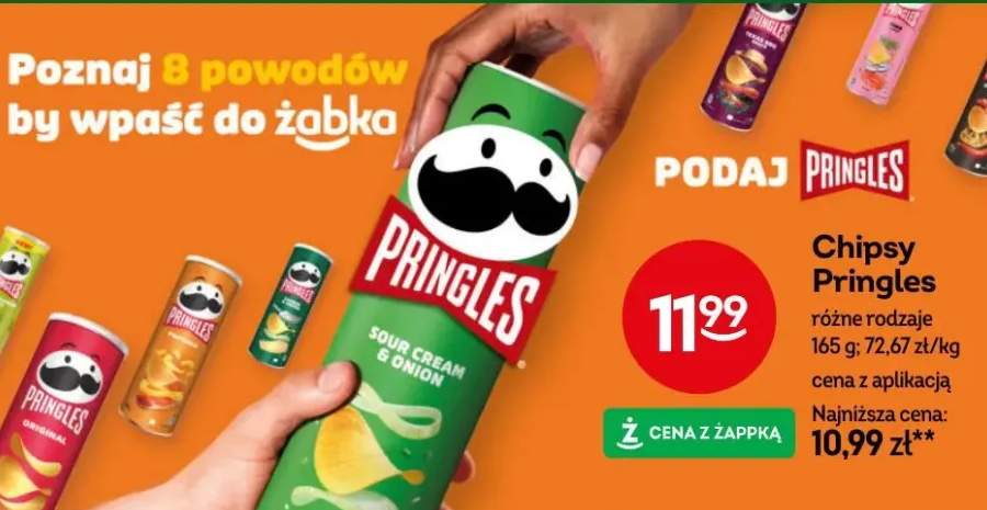 Chipsy pringles różne rodzaje