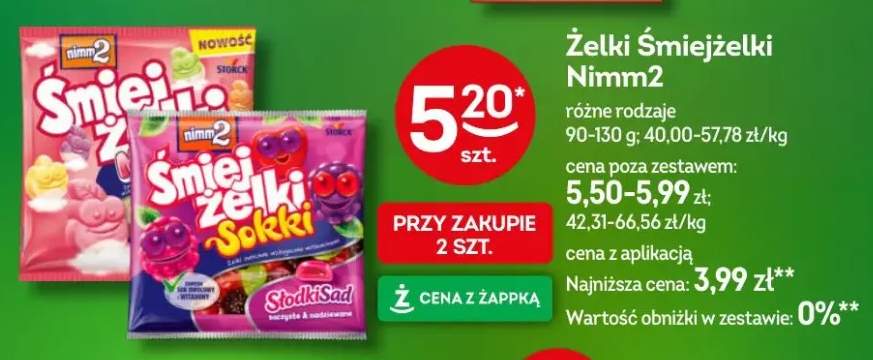 Żelki śmiejżelki nimm2 różne rodzaje