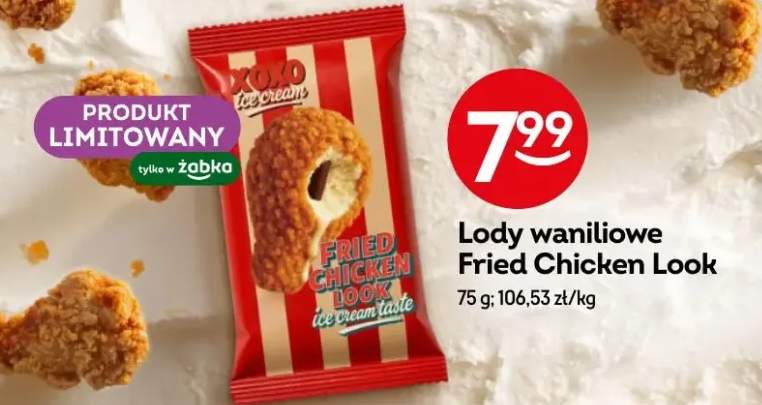 Lody waniliowe Fried Chicken Look