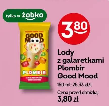 Lody z galaretkami Plombir Good Mood